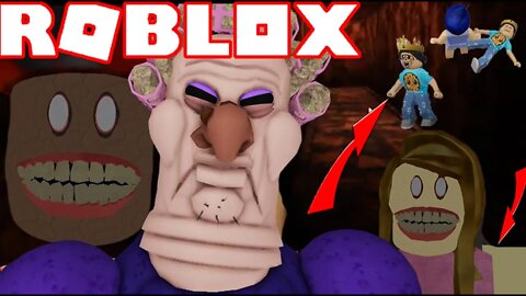 ROBLOX TENTAMOS FUGIR DA VOVÓ E DEU RUIM - Grumpy Gran Scary Obby