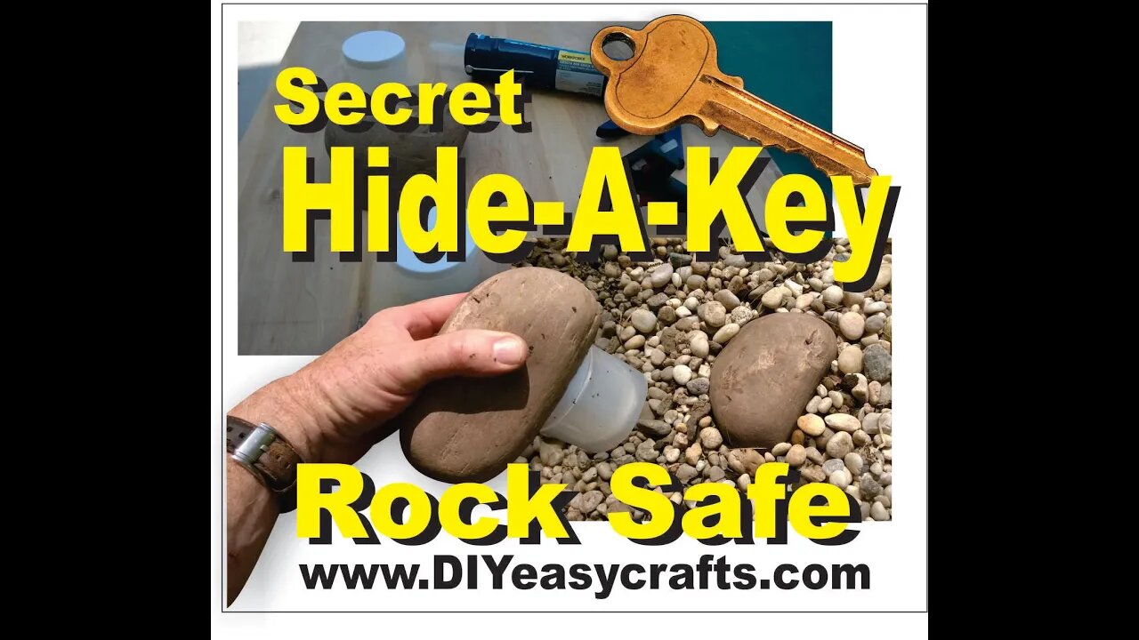 Secret Hide a Key Rock Safe Easy DIY How to Make