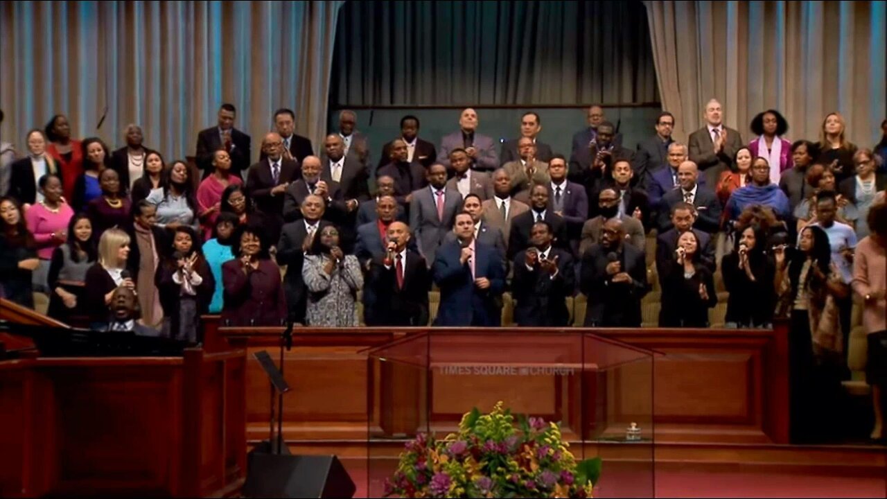 "Shout Hallelujah" sung by the Times Square Church Choir