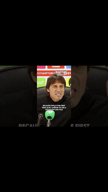 'This is unacceptable! First time in my career that I see a situation like this!' | Antonio Conte