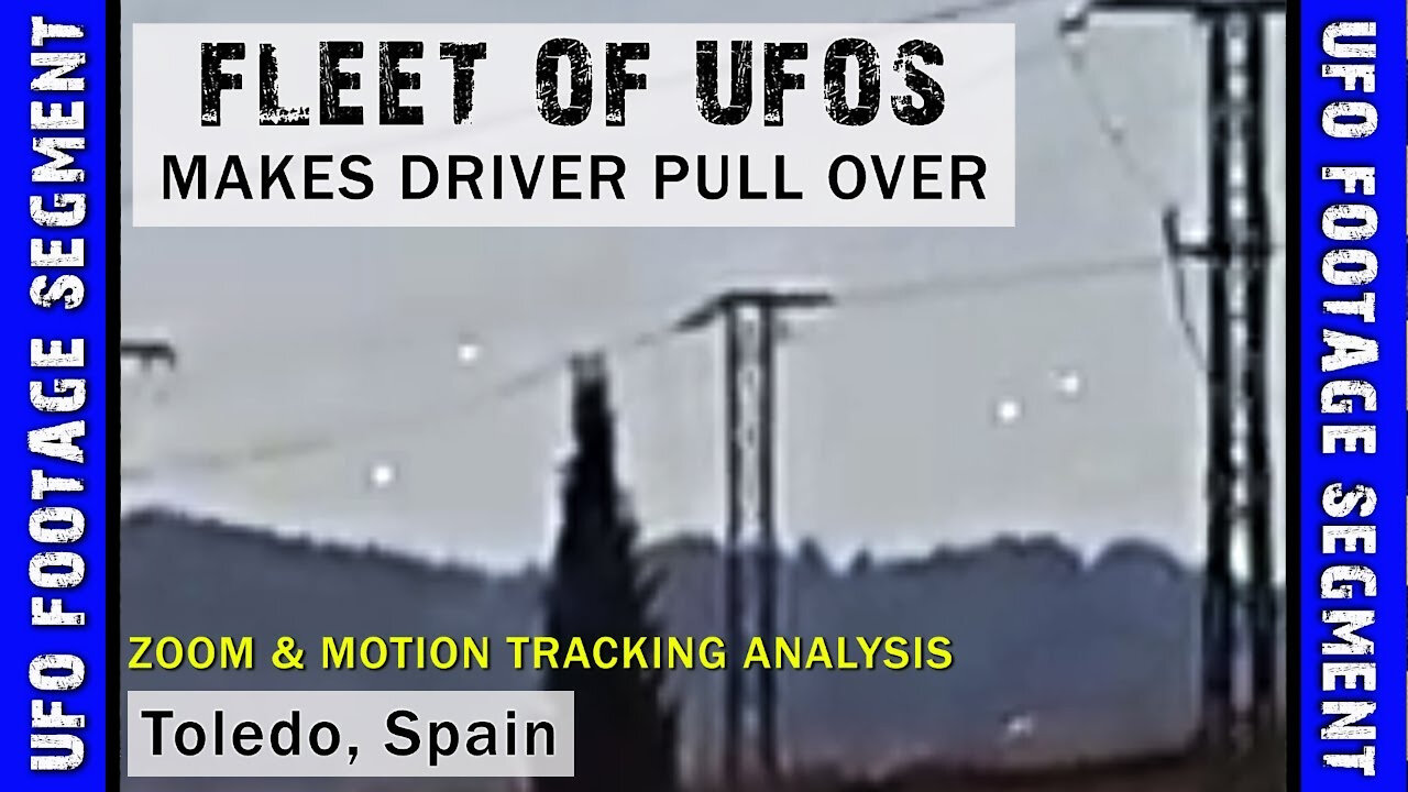 UFO SIGHTING VIDEO • Causes Driver to Pull Over • Toledo Spain