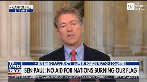 Rand Paul Has a Message For Countries That ‘Hate Us and Burn Our Flag’ (C)