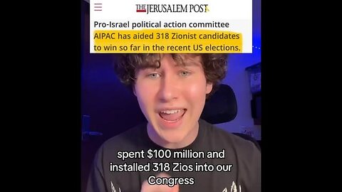 ISRAEL WINS US CONGRESSIONAL RACE. AIPAC JEWISH LOBBY PACKS 318 ZIONIST MEMBERS INTO CONGRESS