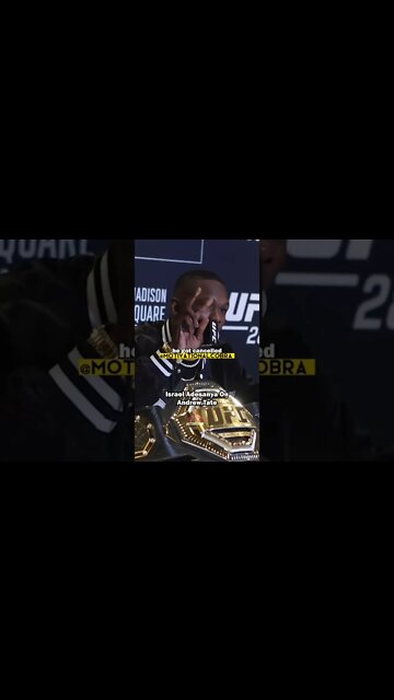 Israel Adesanya Taking About Andrew Tate 😲#shorts