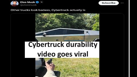 Cybertruck durability video goes viral