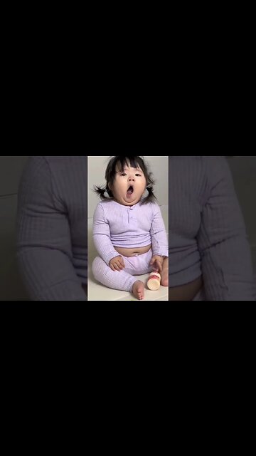 Baby:I want to sleep #cutebaby #baby #babylove #lovely #fyp