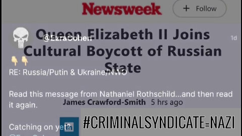 MARCH MADNESS- PUTIN CUTTING OFF THE NAZI #CRIMINALSYNDICATE CASHFLOW?