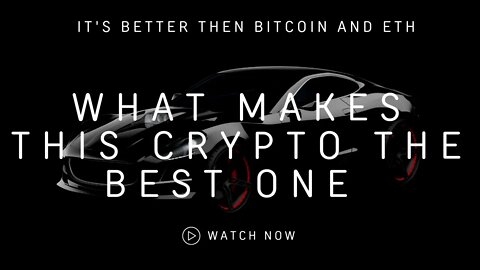 why this crypto could make the best one right now ?