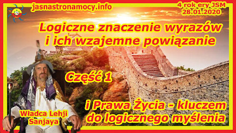 Logiczne znaczenie wyrazów i ich wzajemne powiązanie i Prawa Życia - - część 1