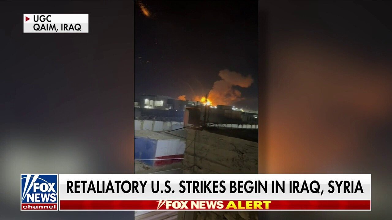 First Images Of U.S. Retaliatory Strikes Come From Iraq