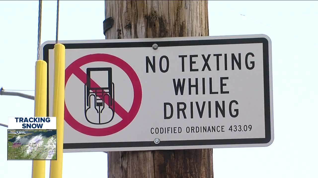 Governor Mike Dewine says it's time to put down the phones and focus on the road