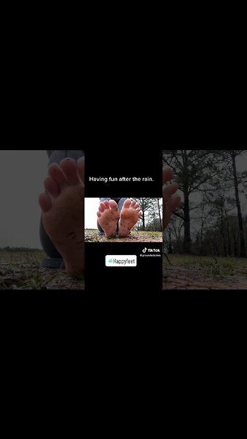 After the downpours all day. #barefoot #barefootlife #mud #muddy #wet