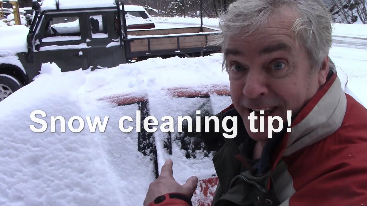 Snow cleaning tip!