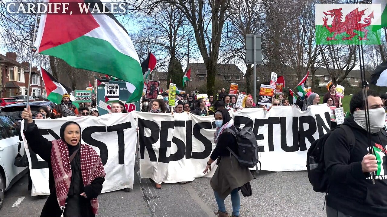 March against Racism and islamophobia, Avondale Road, Cardiff