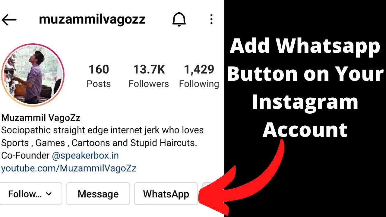 How to Add WhatsApp Button on Your Instagram Account