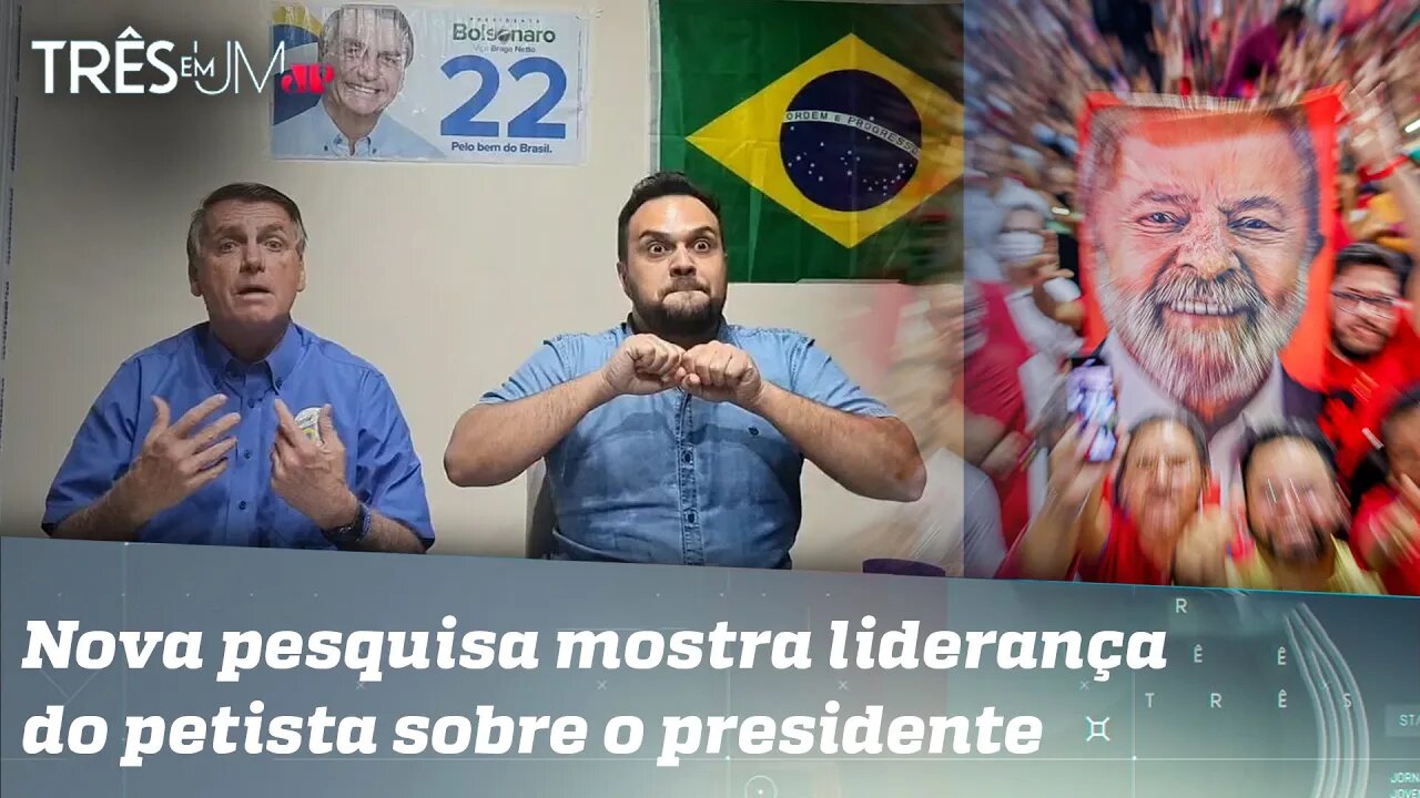 Bolsonaro diz ser impossível Lula ganhar as eleições presidenciais no 1º turno