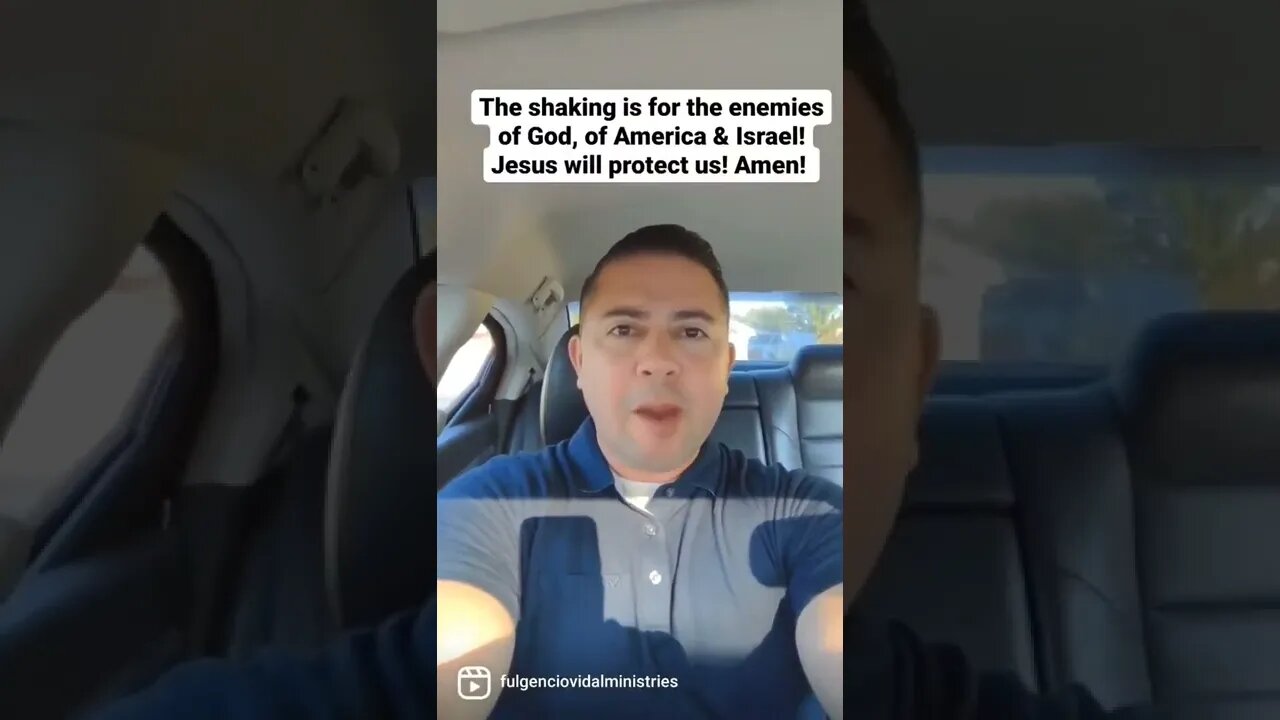 The shaking is for the enemies of God! Amen!