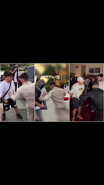 UFC Featherweight Champ Ilia Topuria punching random people in the streets