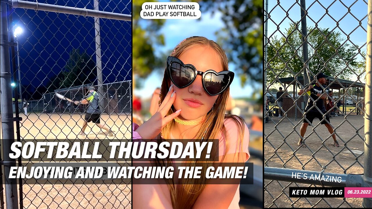 It's Softball Thursday! Watching And Enjoying The Game | KETO Mom Vlog