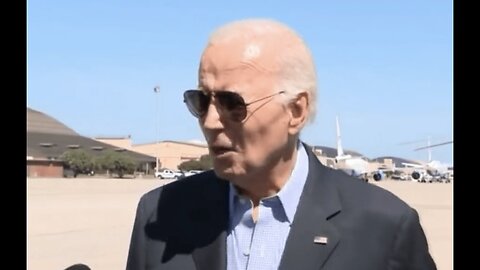 Biden Goes to View Florida Hurricane Damage, Then Laughs, Makes Weird Commen