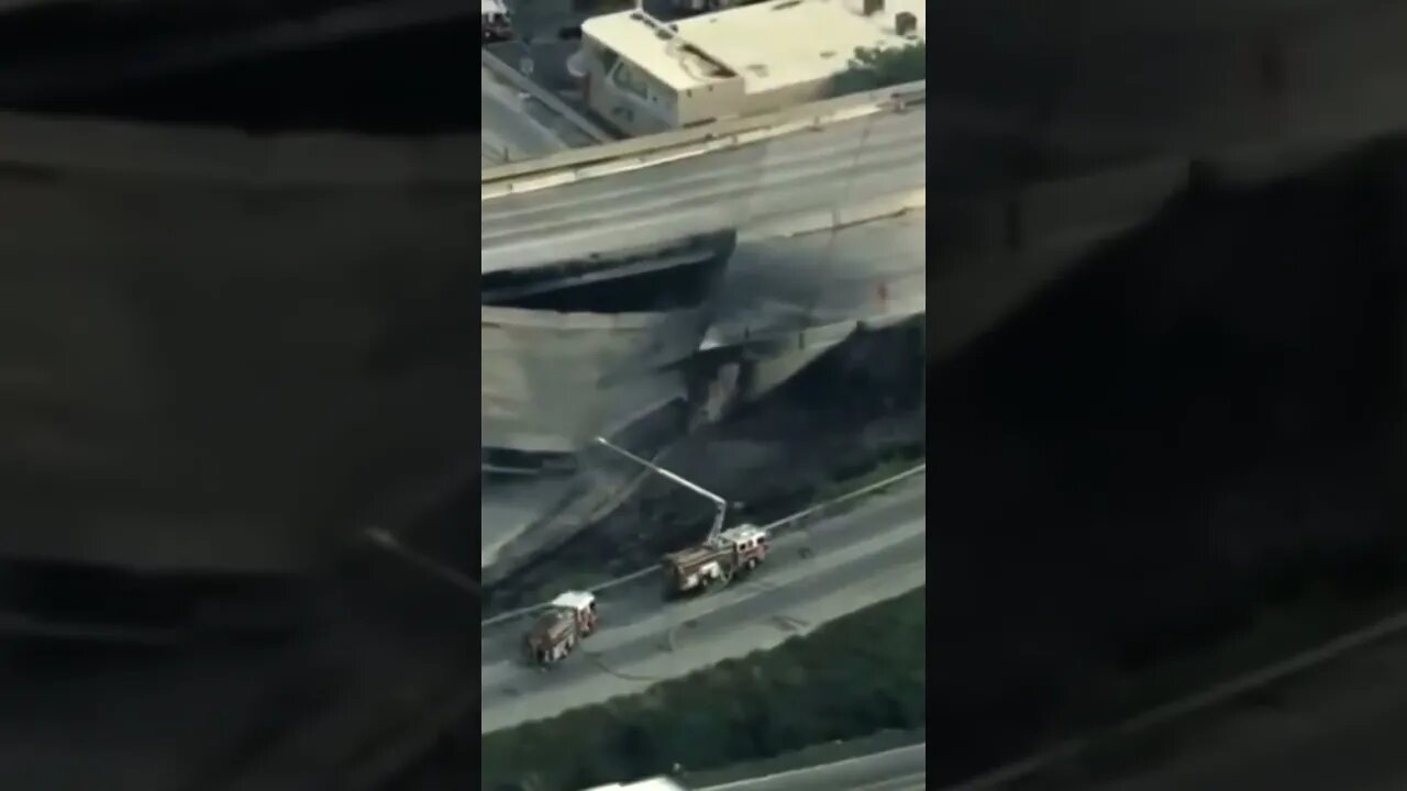 I-95 Expressway in Philadelphia Pennsylvania collapses after oil tanker was under it.