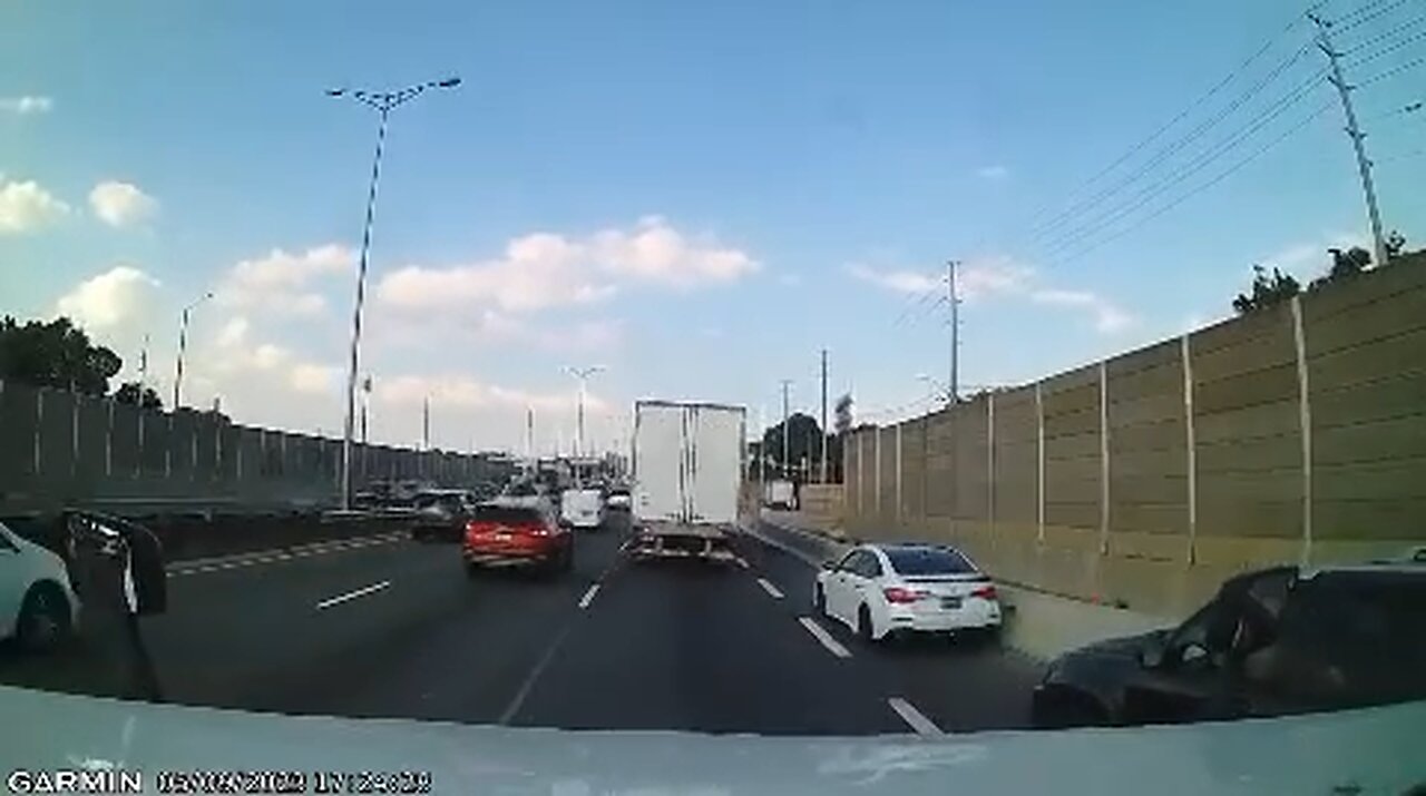 Car Accident On Highway QEW