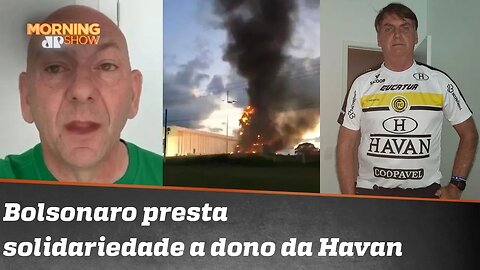 Bolsonaro se solidariza com Luciano Hang por ataque a estátua da Havan