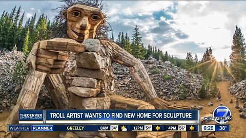 Troll artist wants to find new home for sculpture