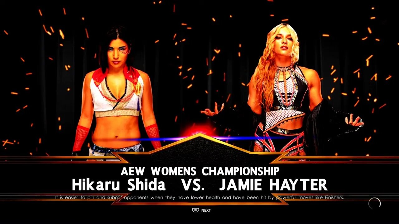 AEW Dynamite Hikaru Shida vs Jamie Hayter for the AEW Women's World Championship