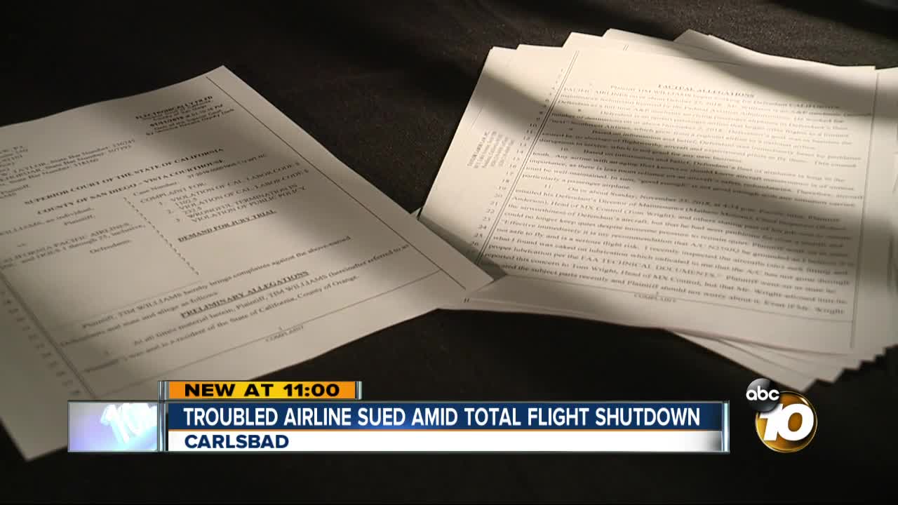 California Pacific Airline sued by former mechanic