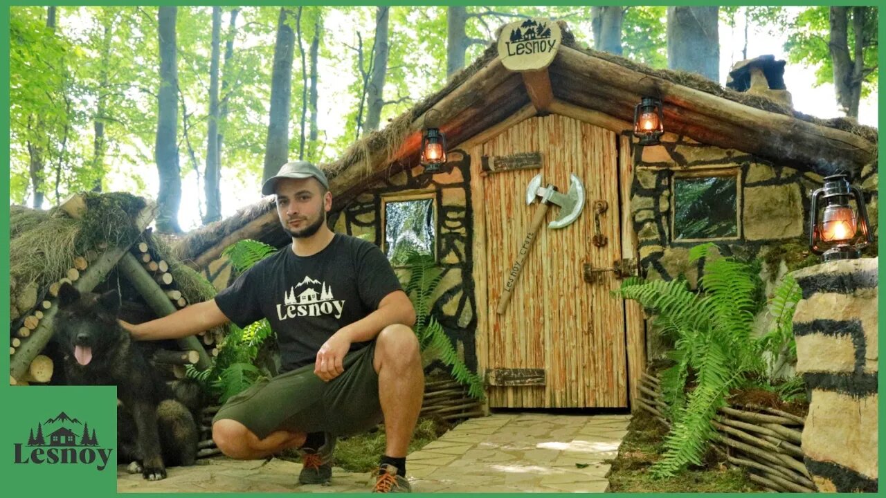 Magic dugout in the forest with your own hands