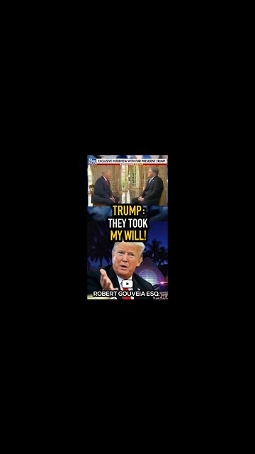 Trump: They Took My Will! #shorts