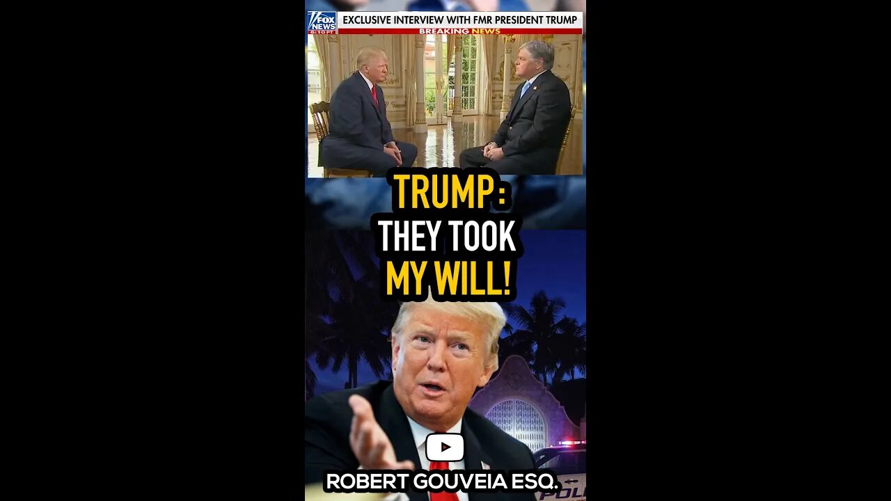 Trump: They Took My Will! #shorts