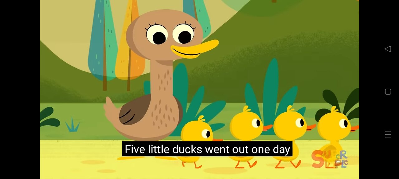 Five little ducks for kids