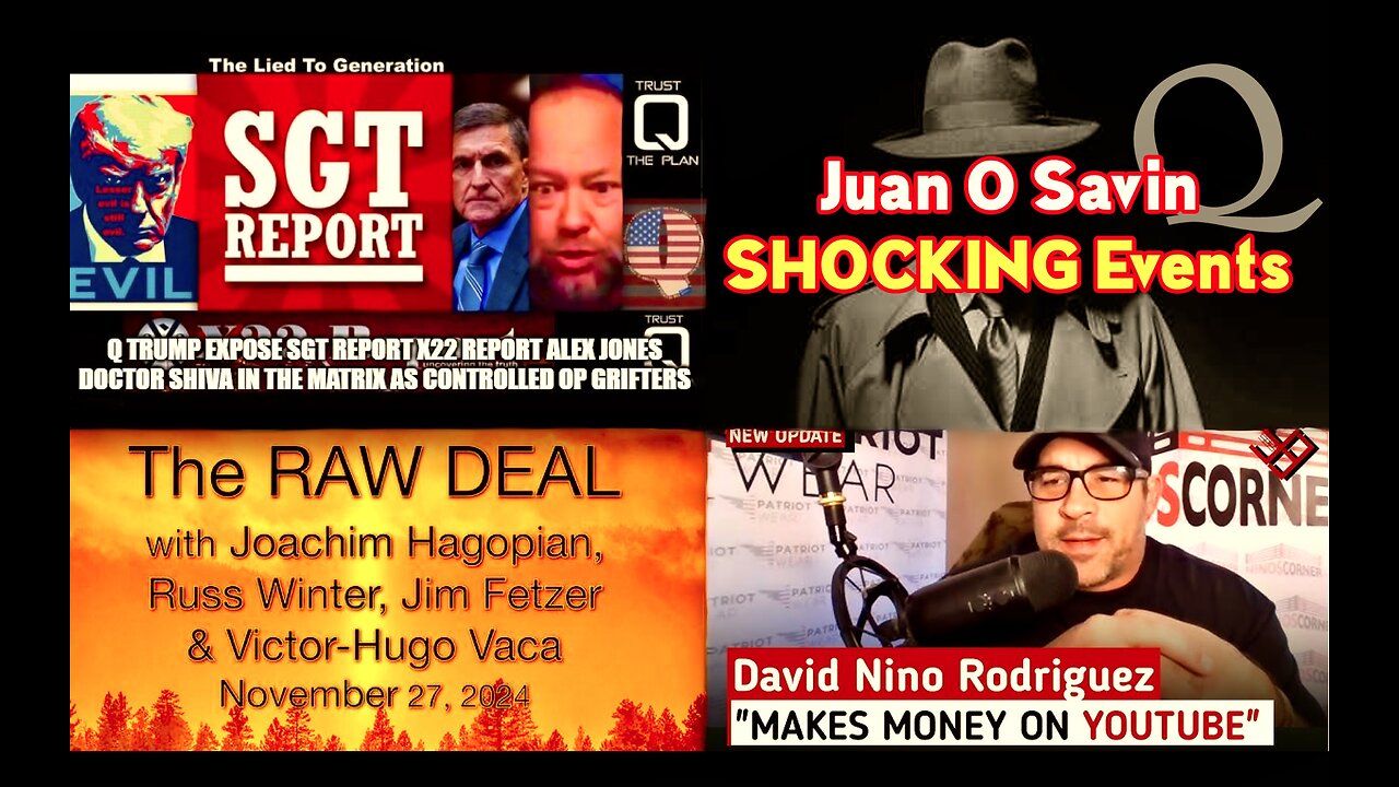 Scott Bennett Death Exposes SGT Report X22 Report Juan O Savin David Nino Rodriguez As Controlled Op