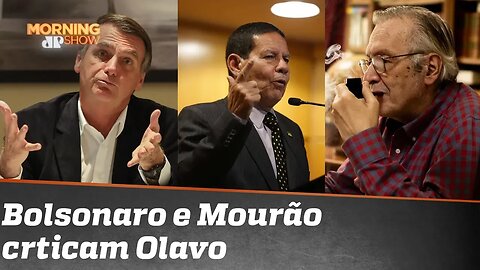 Bolsonaro e Mourão criticam Olavo de Carvalho. Entenda essa treta!