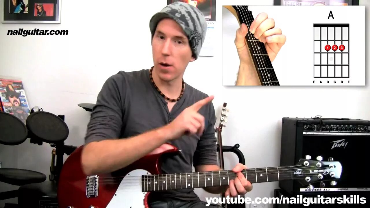 'Give A Little More' Maroon 5 - Guitar Lesson - Learn How To Play Funky Electric Chords Tutorial