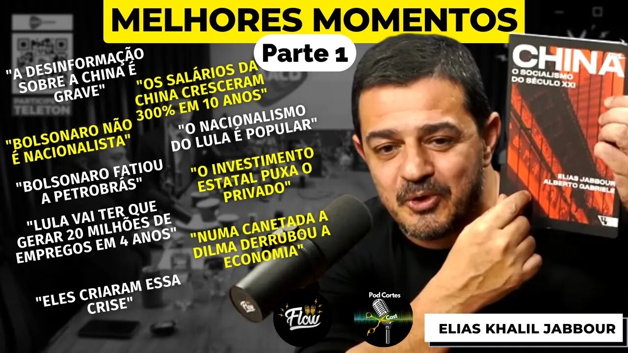 MELHORES MOMENTOS ELIAS KHALIL JABBOUR (PARTE 1) - Flow Podcast