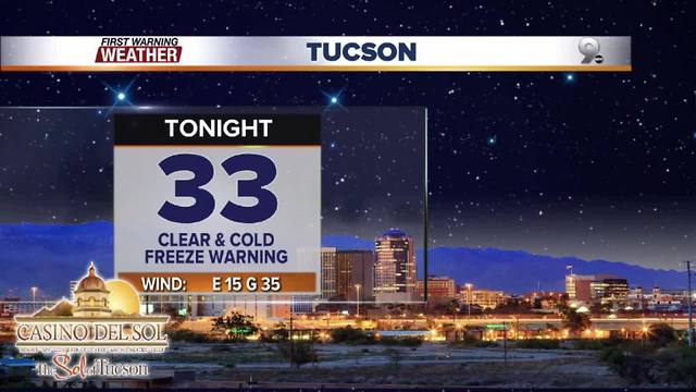 Chief Meteorologist Erin Christiansen's KGUN 9 Forecast Thursday, December 7, 2017