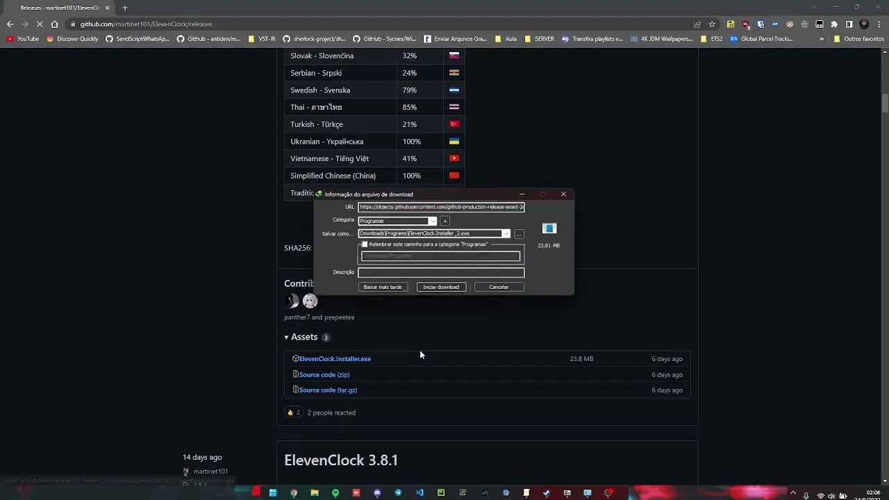 CONSERTANDO RELOGIO BARRA DE TAREFAS WINDOWS 11