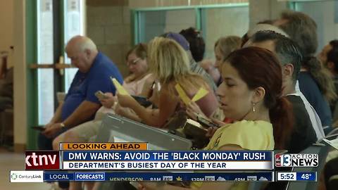 DMV warns people to avoid 'Black Monday'