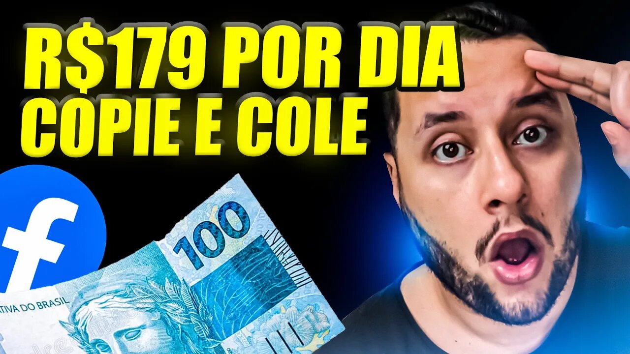 COMO GANHAR 179,73 REAIS POR DIA NA INTERNET - só copiar e colar