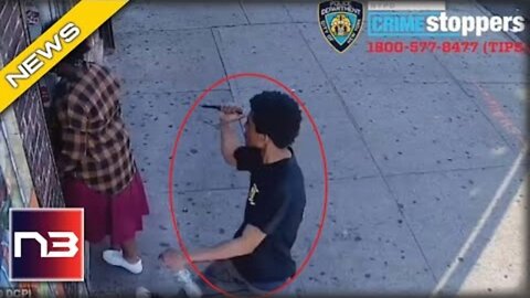 MAN WITH BLACK KNIFE RUNS BEHIND TEENAGE GIRL, HER REACTION IS SHOCKING