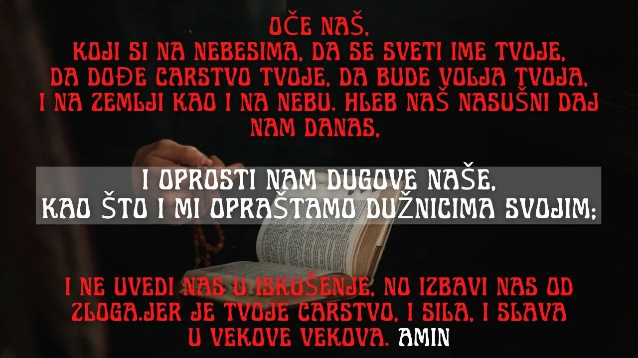 Oče naš, nije obična molitva