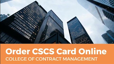 Order CSCS Card Online