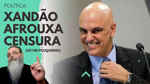 ALEXANDRE de MORAES alivia UM POUQUINHO a ABSURDA CENSURA contra DEPUTADOS com IMUNIDADE PARLAMENTAR