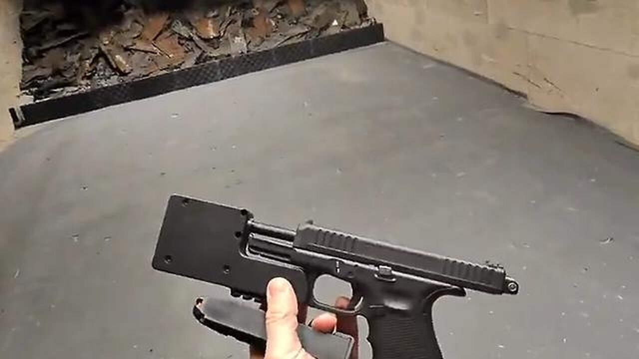 A Suppressed Glock 44 Fully Automatic