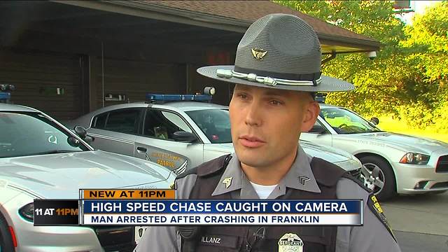 High-speed chase caught on camera