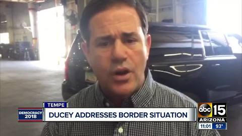 Ducey speaks out on border situation