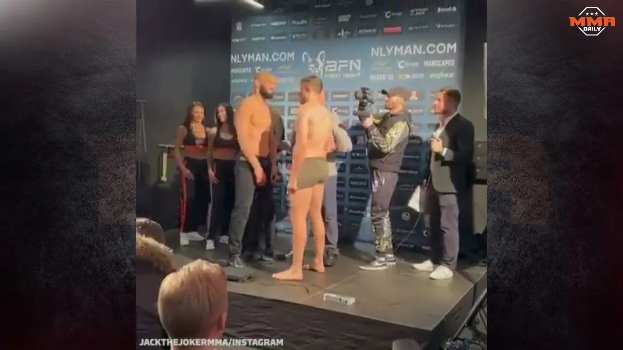 Khamzat Chimaev looked massive when facing off against Jack Hermansson